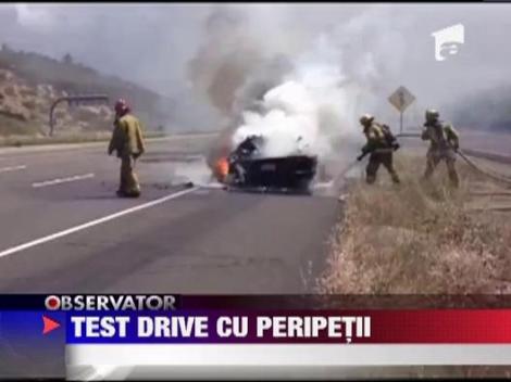 Drive test cu un Lamborghini in flacari