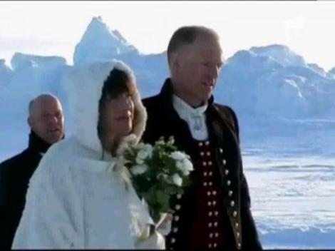 O nunta a fost oficiata la Polul Nord