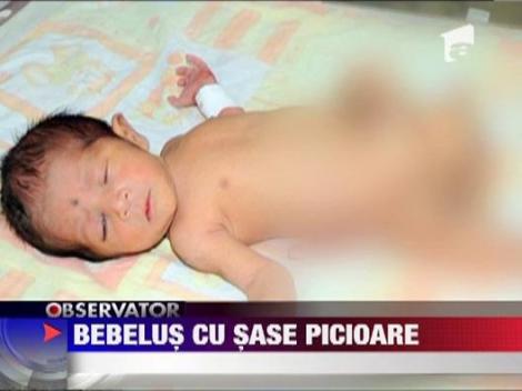 Bebelus cu 6 picioare!