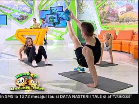 Exercitii cu Roxana Vancea bazate doar pe greutatea corpului