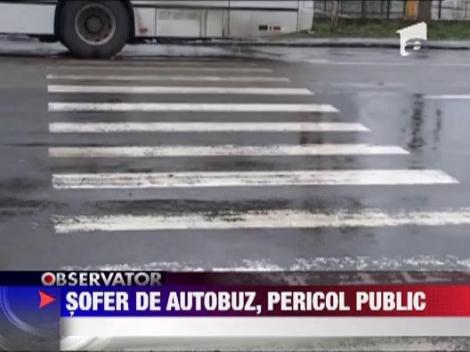 Un sofer de autobuz din Zalau s-a jucat cu vietile calatorilor