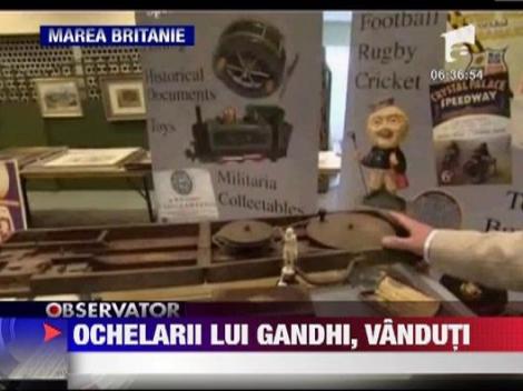 Obiecte care i-au apartinut lui Mahatma Gandhi, scoase la licitatie