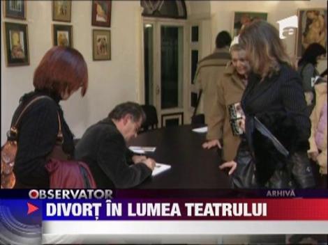 Divort discret in lumea teatrului romanesc