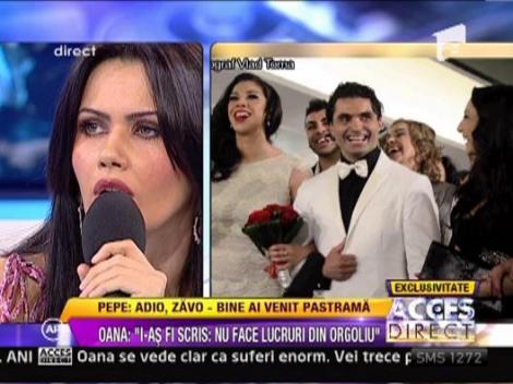 Oana Zavoranu: "Pepe va fi intotdeauna frumos pentru mine"