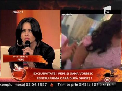 Pepe si Oana vorbesc pentru prima oara dupa divort