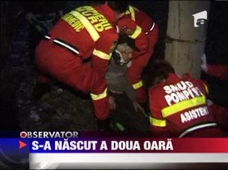 Un barbat din Bistrita a scapat cu viata dupa ce a fost lovit de tren