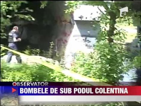 Grenade active gasite sub podul Colentina