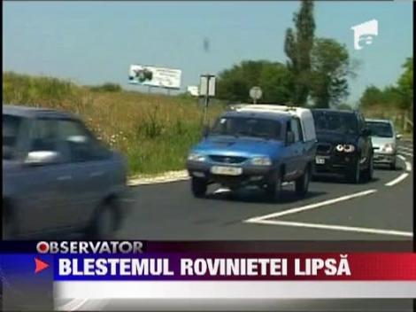 Soferii care circula fara rovinieta nu vor mai primi mai multe amenzi in aceeasi zi