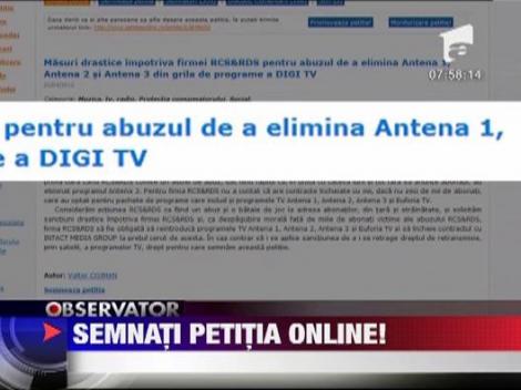 Petitie online pentru abuzul RCS&RDS