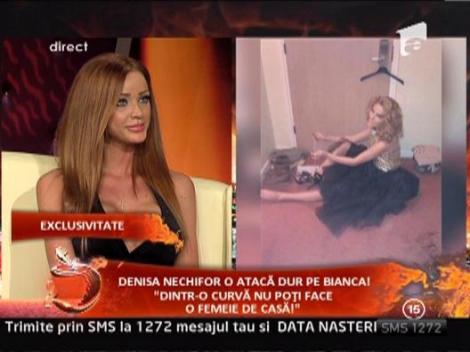 Bianca Dragusanu: "Denisa Nechifor este in postura de rivala absurda"