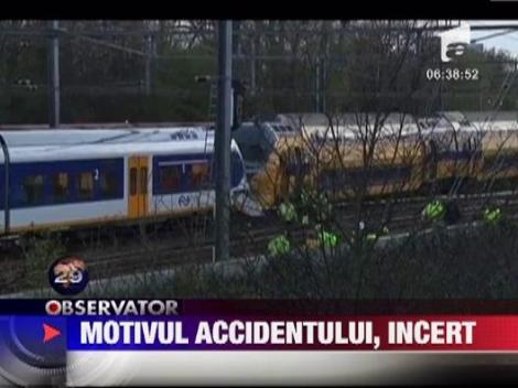 Cauza accidentului feroviar din Amsterdam, incert