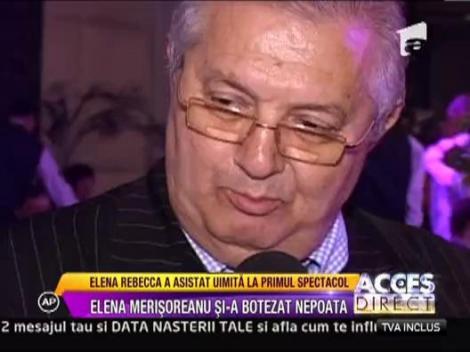 Elena Merisoreanu si-a botezat nepoata