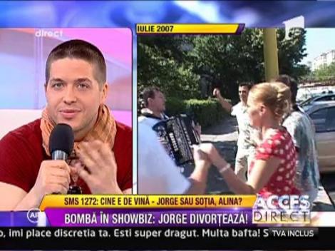 Jorge regreta ca a cantat la nunta lui