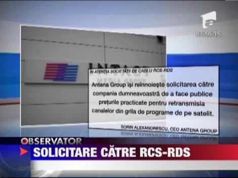 Solicitare catre RCS&RDS
