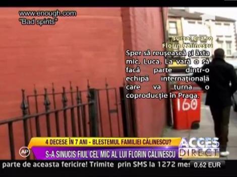 Fiul cel mic al lui Florin Calinescu s-a sinucis