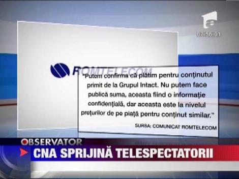 CNA sprijina telespectatorii Antena Group