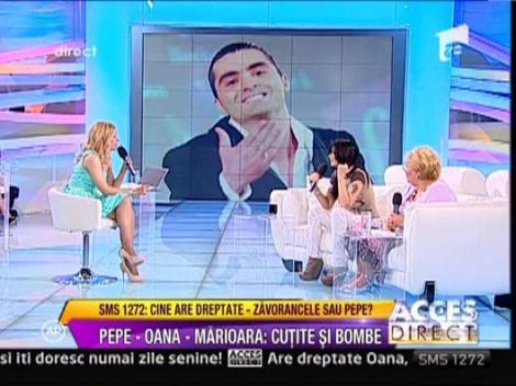 Pepe a fost beat cand a vorbit cu Oana
