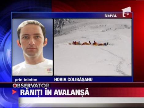 Doi membri ai echipajului lui Horia Colibasanu au fost raniti de o avalansa