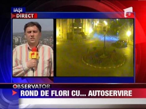 Doi tineri din Neamt au fost prinsi furand flori de pe strada