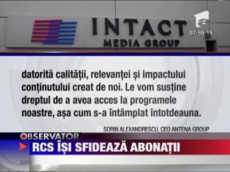 RCS isi sfideaza abonatii