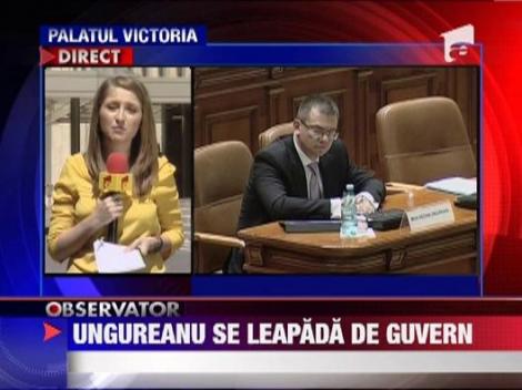 Ungureanu nu vrea sa asigure interimatul actualului Guvern