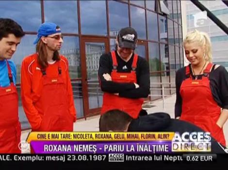 Roxana Nemes a escaladat o cladire inalta de 25 de metri!