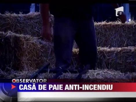 Casa de paie anti-incendiu