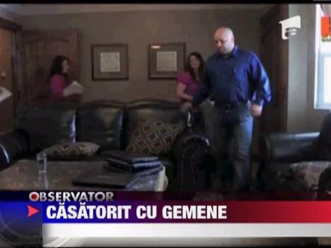 Un american e casatorit cu doua gemene