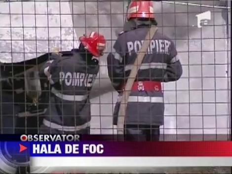 Bucuresti: Un depozit de pe Bd. Biruintei a luat foc