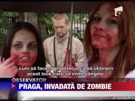 Sute de zombi, pe strazile din Praga