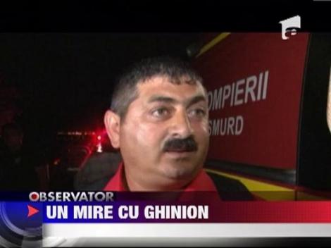 Nunta de pomina: mirele s-a rasturnat cu masina pe camp