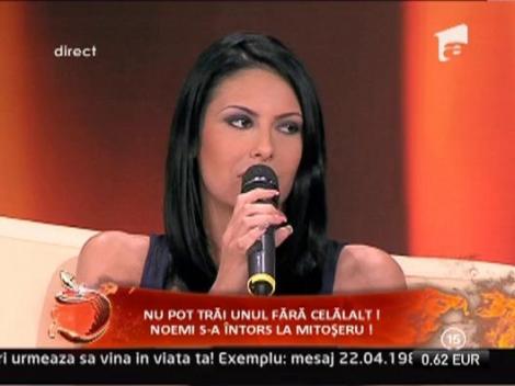 Noemi: "Chiar daca stau cu el nu suntem impacati definitiv"