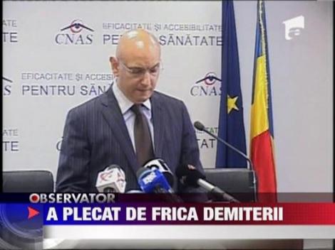 Duta si-a dat demisia de la CNAS, ca sa nu fie dat afara