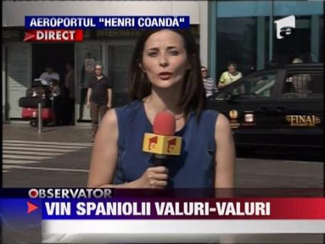 Avioanele cu suporteri spanioli au inceput sa aterizeze pe Otopeni!