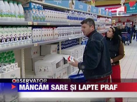 Mancam sare si lapte praf