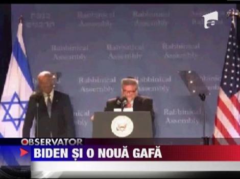 Vicepresedintele Statelor Unite, Joe Biden, o noua gafa