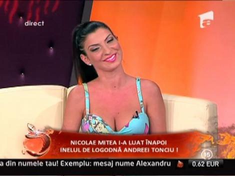 Andreea Tonciu s-a certat cu Nicolae Mitea