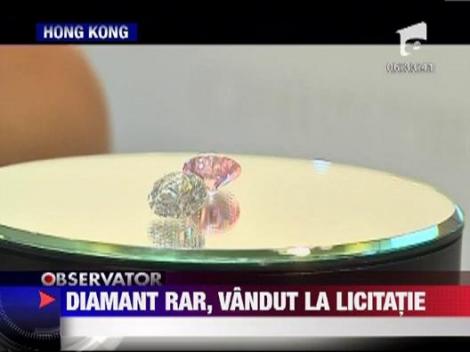 Diamant rar, vandut la licitatie