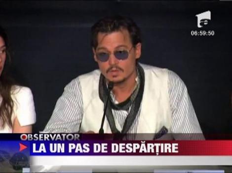 Vanessa Paradis si Johnny Depp, la un pas de despartire