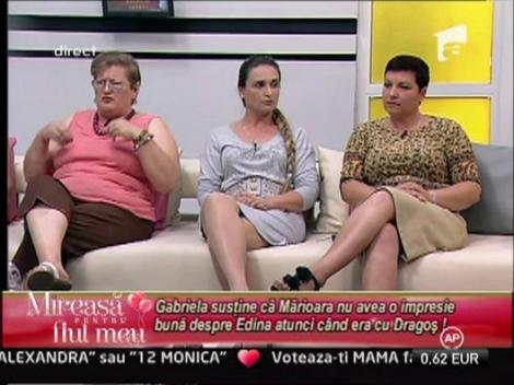 Gabriela: "Cand Edina forma un cuplu cu Dragos, Marioara vorbea uarat despre ea!"