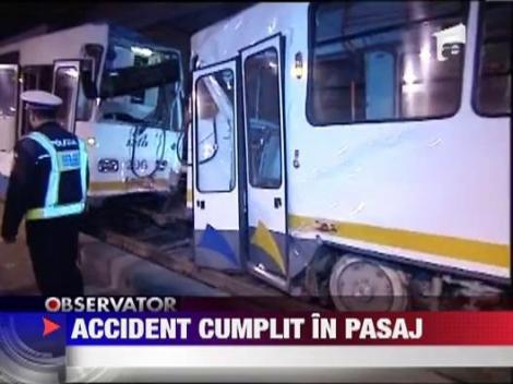 Bucuresti: Accident de tramvai cu peste 71 de raniti in Pasajul Lujerului