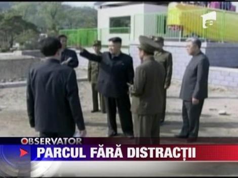 Kim Jong Un dezamagit de un parc de distractii in Coreea de Nord