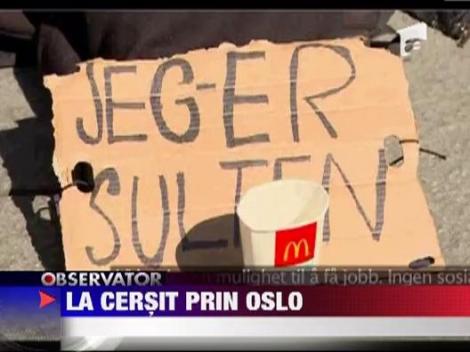 Reportaj cu cersetorii romani din Oslo