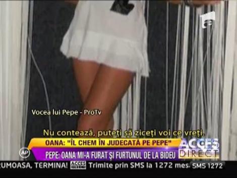 Pepe: "Oana mi-a furat si furtunul de la bideu"
