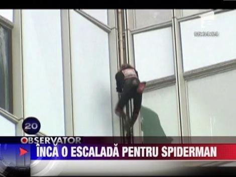 Alpinistul francez cunoscut sub porecla Spiderman a escaladat din nou o cladire
