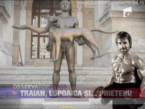 Statuia lui Traian cu Lupoaica a devenit simbolul Romaniei virtuale
