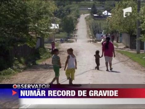 Numar record de femei insarcinate intr-un sat din Iasi