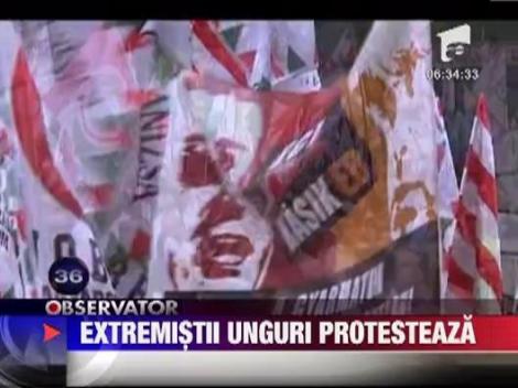 Extremistii unguri protesteaza