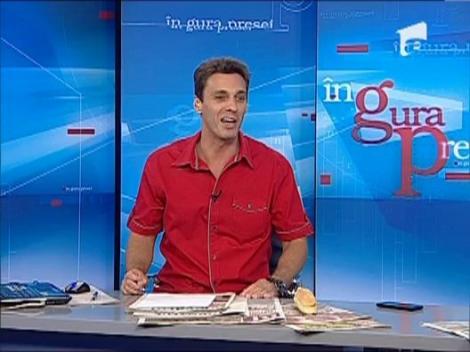 Mircea Badea, accident la alergat in parc