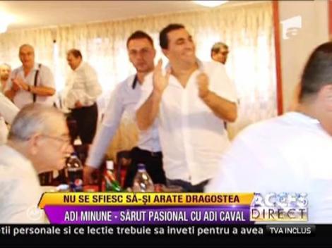 Adi minune, "sarut pasional" cu Adi Caval